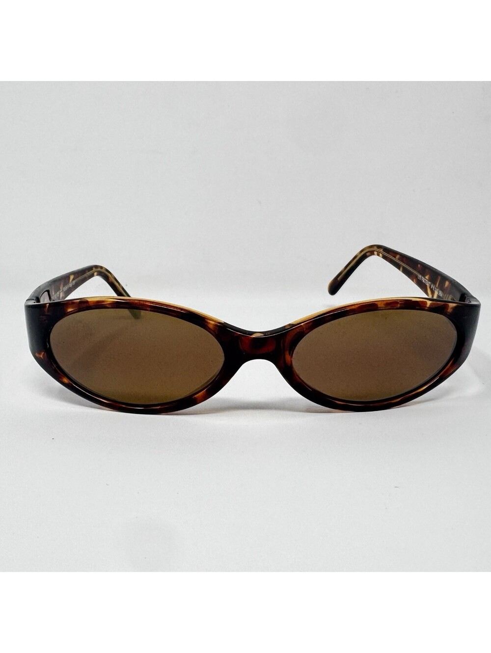 Vintage Maui Jim MJ125-10 Tortoise Polarized Sunglasses Brown Lenses Italy Rare